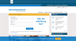 Desktop Screenshot of lakemedelsakademin.se