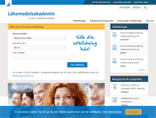 Tablet Screenshot of lakemedelsakademin.se